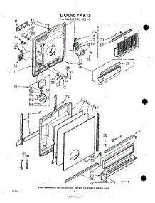 04 - Door parts for Whirlpool SDU80010 / from AppliancePartsPros.com