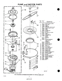 06 - Pump And Motor parts for Whirlpool SDU80010 / from AppliancePartsPros.com