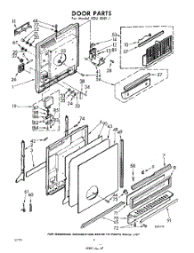 04 - Door parts for Whirlpool SDU80011 / from AppliancePartsPros.com