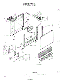02 - Door parts for Whirlpool SVU60W0 / from AppliancePartsPros.com