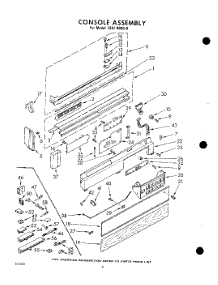 08 - Console parts for Whirlpool Dishwasher SHU99000 / from AppliancePartsPros.com
