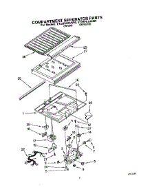 03 - Compartment Separator parts for Whirlpool Refrigerator ET25PKXAN00 / from AppliancePartsPros.com
