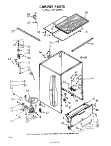 02 - Cabinet parts for Whirlpool Dishwasher SXF500W2 / from AppliancePartsPros.com