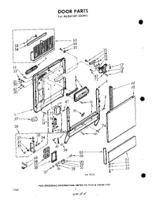 04 - Door parts for Whirlpool Dishwasher SXF500W2 / from AppliancePartsPros.com