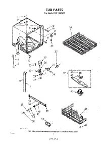 06 - Tub parts for Whirlpool Dishwasher SXF500W2 / from AppliancePartsPros.com