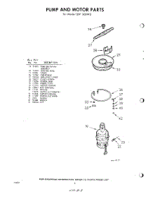 08 - Pump And Motor parts for Whirlpool Dishwasher SXF500W2 / from AppliancePartsPros.com