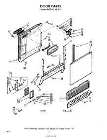 02 - Door parts for Whirlpool SVU60W1 / from AppliancePartsPros.com