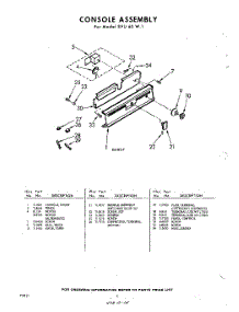 06 - Console parts for Whirlpool SVU60W1 / from AppliancePartsPros.com