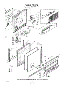 04 - Door parts for Whirlpool SDU90000 / from AppliancePartsPros.com