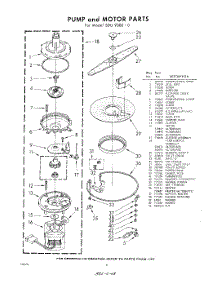 06 - Pump And Motor parts for Whirlpool SDU90000 / from AppliancePartsPros.com