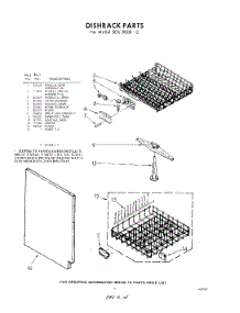 07 - Dish Rack parts for Whirlpool SDU90000 / from AppliancePartsPros.com