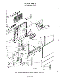 04 - Door parts for Whirlpool Dishwasher SXF500W4 / from AppliancePartsPros.com