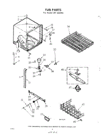 06 - Tub parts for Whirlpool Dishwasher SXF500W4 / from AppliancePartsPros.com