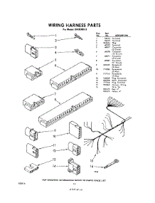 10 - Wiring Harness parts for Whirlpool Dishwasher SHU99040 / from AppliancePartsPros.com