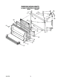 07 - Freezer Door parts for Whirlpool Refrigerator ET25PKXXN00 / from AppliancePartsPros.com