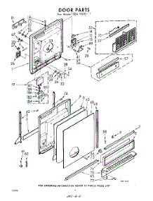 04 - Door parts for Whirlpool SDU90001 / from AppliancePartsPros.com