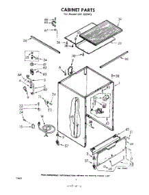 02 - Cabinet parts for Whirlpool Dishwasher SXF500W5 / from AppliancePartsPros.com