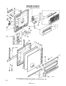 04 - Door parts for Whirlpool SDU90010 / from AppliancePartsPros.com