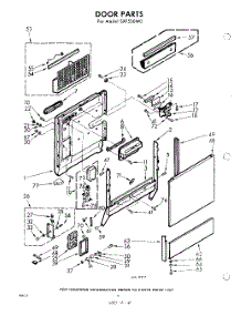 04 - Door parts for Whirlpool Dishwasher SXF530W0 / from AppliancePartsPros.com