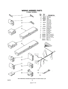 10 - Wiring Harness parts for Whirlpool Dishwasher SHU99050 / from AppliancePartsPros.com