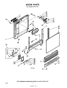 02 - Door parts for Whirlpool SVU70W1 / from AppliancePartsPros.com