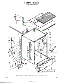 02 - Cabinet parts for Whirlpool Dishwasher SXF530W1 / from AppliancePartsPros.com