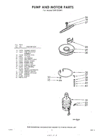 08 - Pump And Motor parts for Whirlpool Dishwasher SXF530W1 / from AppliancePartsPros.com