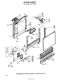 02 - Door parts for Whirlpool SVU70W2 / from AppliancePartsPros.com