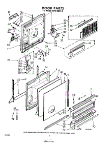 04 - Door parts for Whirlpool SDU90012 / from AppliancePartsPros.com