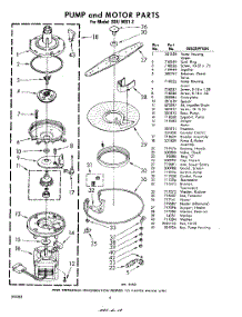 06 - Pump And Motor parts for Whirlpool SDU90012 / from AppliancePartsPros.com