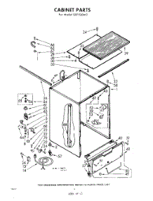02 - Cabinet parts for Whirlpool Dishwasher SXF530W2 / from AppliancePartsPros.com
