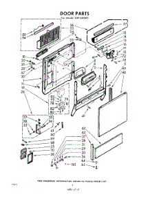 04 - Door parts for Whirlpool Dishwasher SXF530W2 / from AppliancePartsPros.com