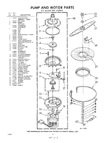 08 - Pump And Motor parts for Whirlpool Dishwasher SXF530W2 / from AppliancePartsPros.com