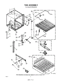 06 - Tub parts for Whirlpool Dishwasher SXF600W0 / from AppliancePartsPros.com