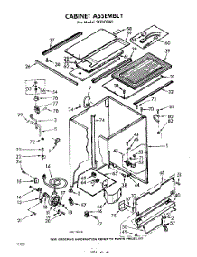 02 - Cabinet parts for Whirlpool Dishwasher SXF600W1 / from AppliancePartsPros.com