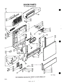 04 - Door parts for Whirlpool Dishwasher SXF600W2 / from AppliancePartsPros.com
