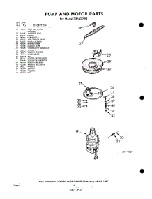 08 - Pump And Motor parts for Whirlpool Dishwasher SXF600W2 / from AppliancePartsPros.com