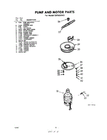 08 - Pump And Motor parts for Whirlpool Dishwasher SXF600W3 / from AppliancePartsPros.com