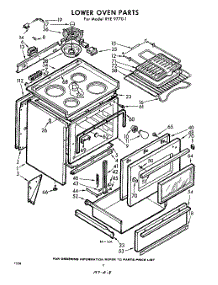 04 - Lower Oven parts for Whirlpool RYE97701 / from AppliancePartsPros.com
