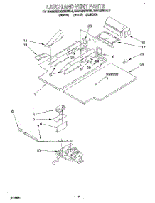 06 - Latch And Vent parts for Kitchenaid Oven KEBS208BBL2 / from AppliancePartsPros.com