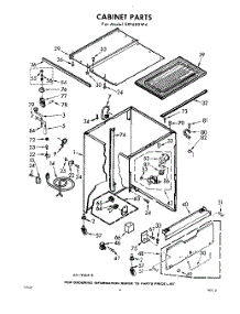 02 - Cabinet parts for Whirlpool Dishwasher SXF600W4 / from AppliancePartsPros.com