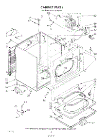 03 - Cabinet parts for Kitchenaid Dryer KGYE750VPL0 / from AppliancePartsPros.com