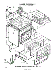 04 - Lower Oven parts for Whirlpool RYE9777 / from AppliancePartsPros.com