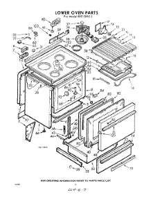 04 - Lower Oven parts for Whirlpool RYE98901 / from AppliancePartsPros.com