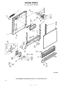02 - Door parts for Whirlpool Dishwasher SXU300W0 / from AppliancePartsPros.com