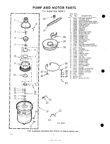 06 - Pump And Motor parts for Whirlpool Dishwasher SXU300W0 / from AppliancePartsPros.com