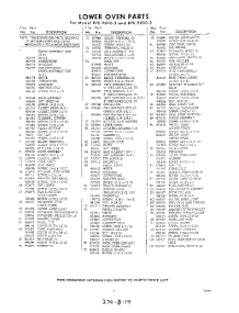 05 - Section parts for Whirlpool RYE98903 / from AppliancePartsPros.com