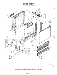 02 - Door parts for Whirlpool Dishwasher SXU300W1 / from AppliancePartsPros.com