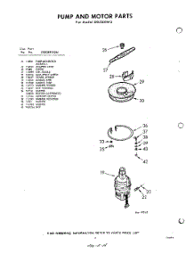 06 - Pump And Motor parts for Whirlpool Dishwasher SXU300W2 / from AppliancePartsPros.com