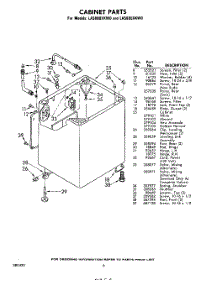 06 - Cabinet parts for Whirlpool Washer LA5880XKW0 / from AppliancePartsPros.com